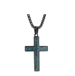 Steel Revolt Turquoise Cross- Medium/Black