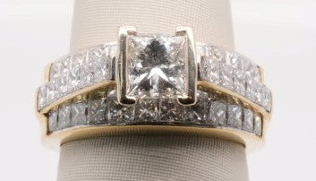 18K YG ENG RING CENTER 0.70CTW 2.0CTW SEMI VS2/HI