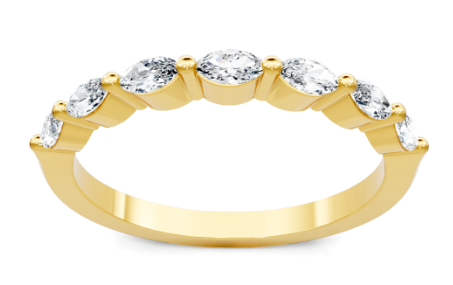 14KY 1/3CTW MQ DIAMOND BAND