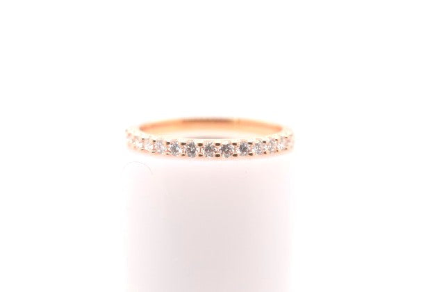 14K YG SHARED PRONG DIAMOND BAND 0.30CTW