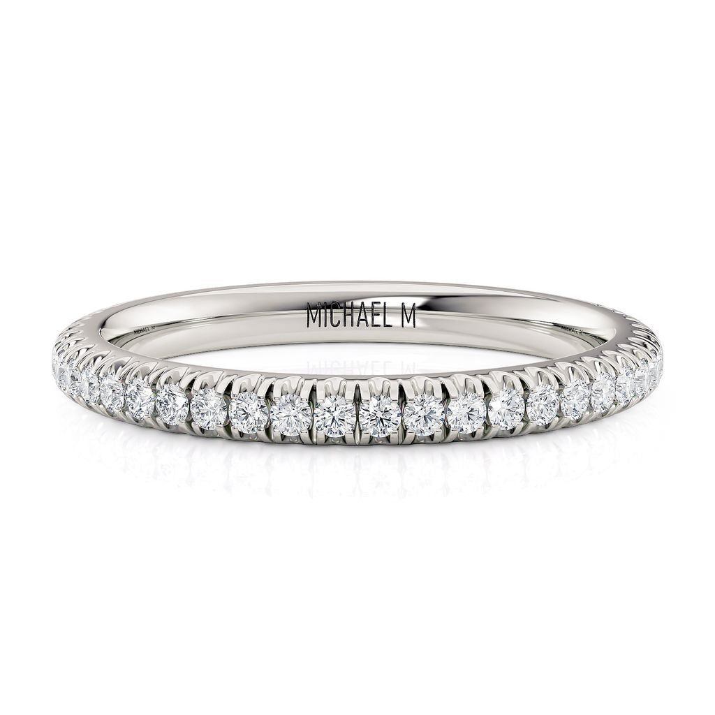 MICHAEL M 18K WG BAND 0.33CTW R371B3