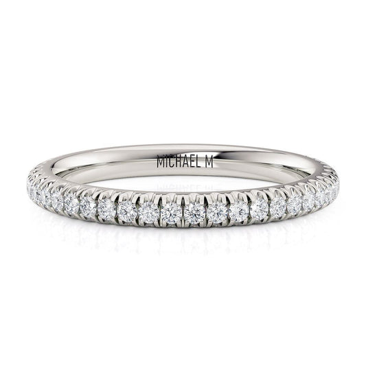 MICHAEL M 18K WG BAND 0.25CTW R371B2
