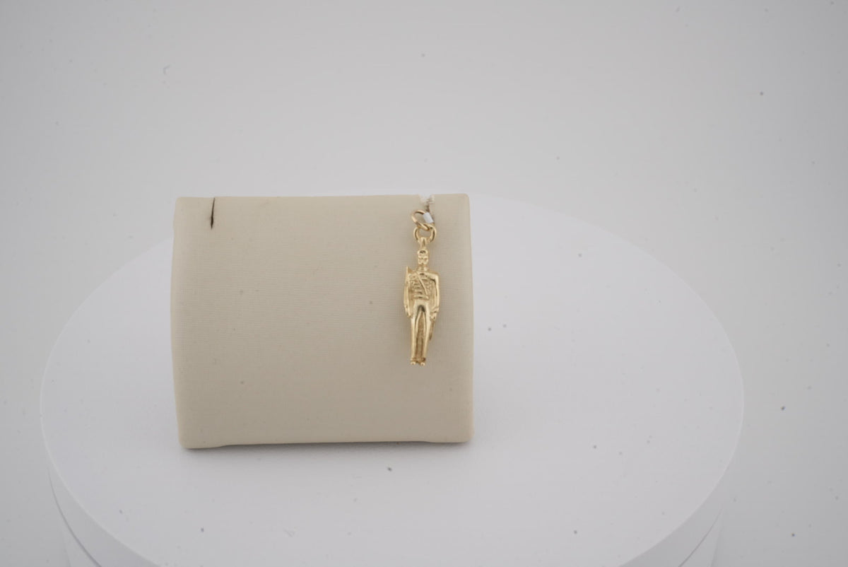 14K YG MALE CADET CHARM