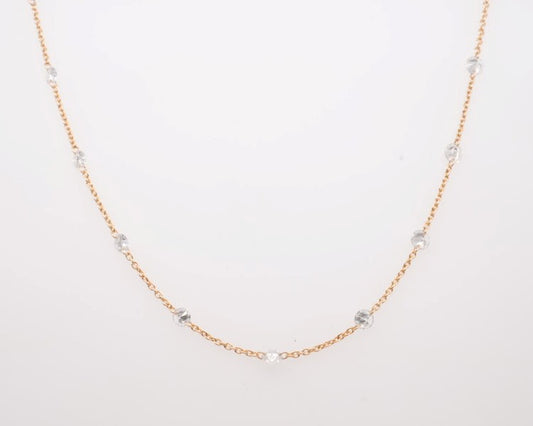 18K WG RUBY 2.59CTW AND DIAMOND 1.01CTW NECKLACE