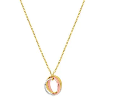 14K YG 18" CULTTURED PEARL 4-4.5MM & PAPERCLIP NECKLACE