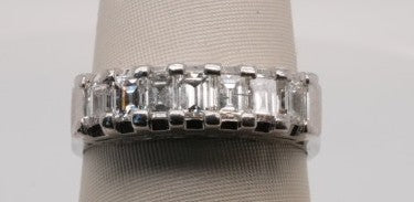 PLATINUM WEDDING BAND 0.81CTW BGTS