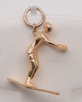 14KYG SKI CHARM