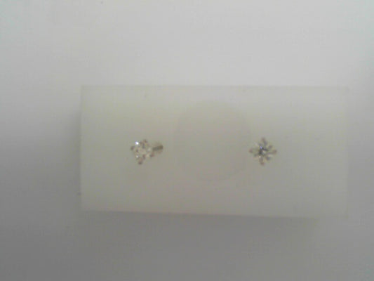 0.75CTW 14K WG 4 PRONG MARTINI SET ROUND STUDS