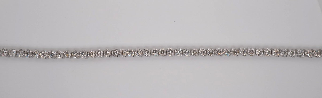 LADIES 14KWG 7.00CTW DIAMOND BRACELET