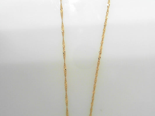 14KY 18" 1.5MM SINGAPORE CHAIN CHAIN