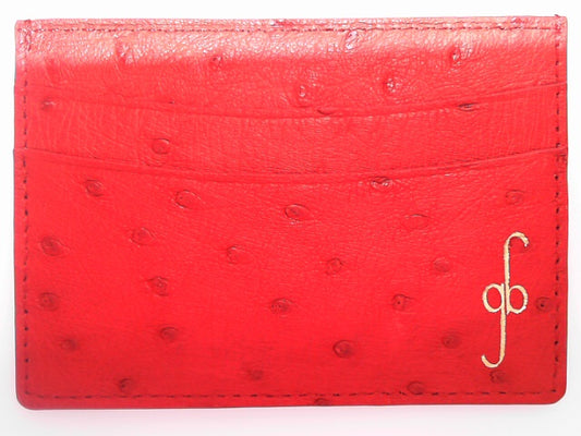 CARD CASE- OSTRICH