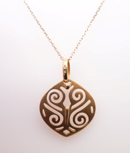 ND 14KY NECKLACE WITH BUTTERFLY