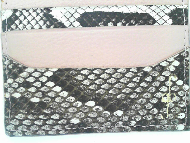 TWO TONE CARD CASE - PYTHON
