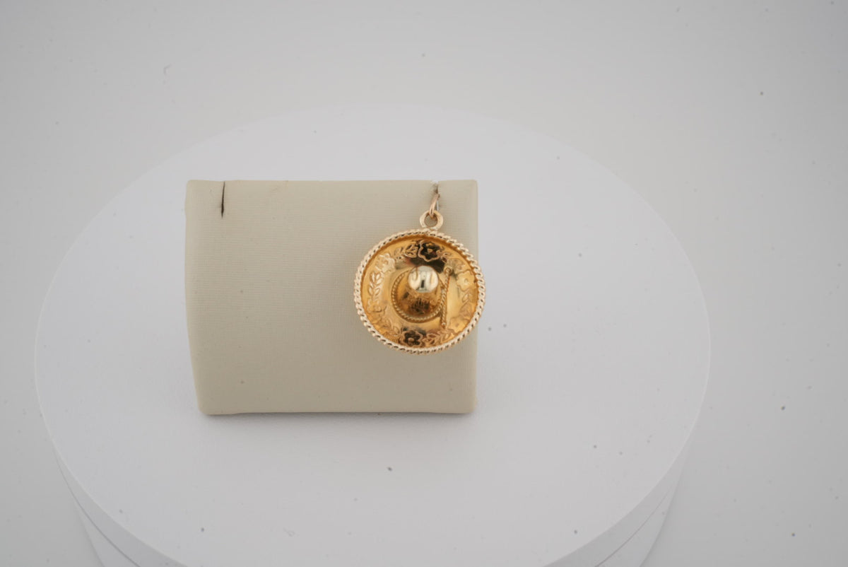 14K YG SOMBRERO HAT CHARM