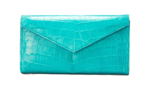 ENVELOPE WALLET - CROCODILE TEAL