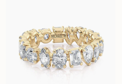 MICHAEL M 18K WG MONTAGE RING 3.38CTW