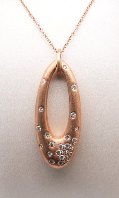 18K RG .50 CTW GH, SI2-3 GOLD NECKLACE