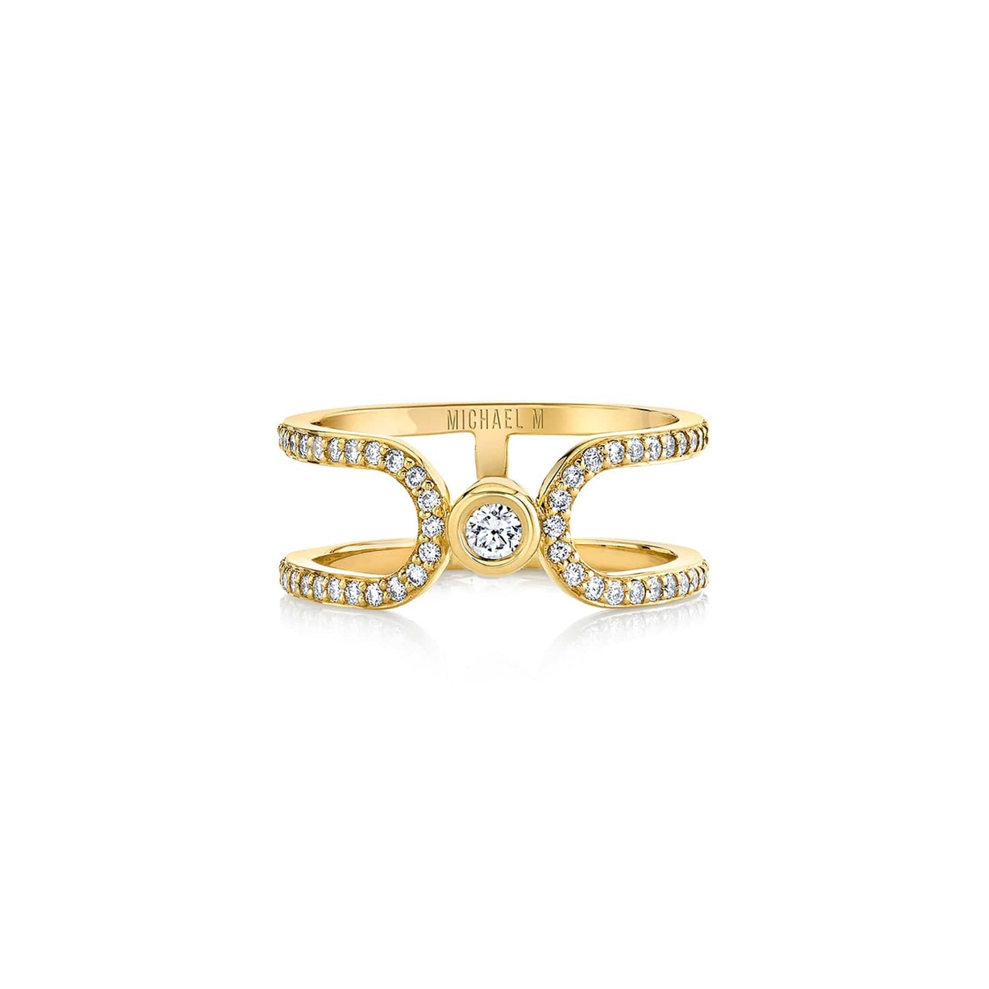 MICHAEL M 14K YELLOW FASHION RING 0.42CTW