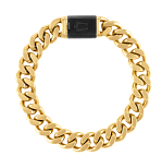 BLACK ONYX BEADS LION BRACELET