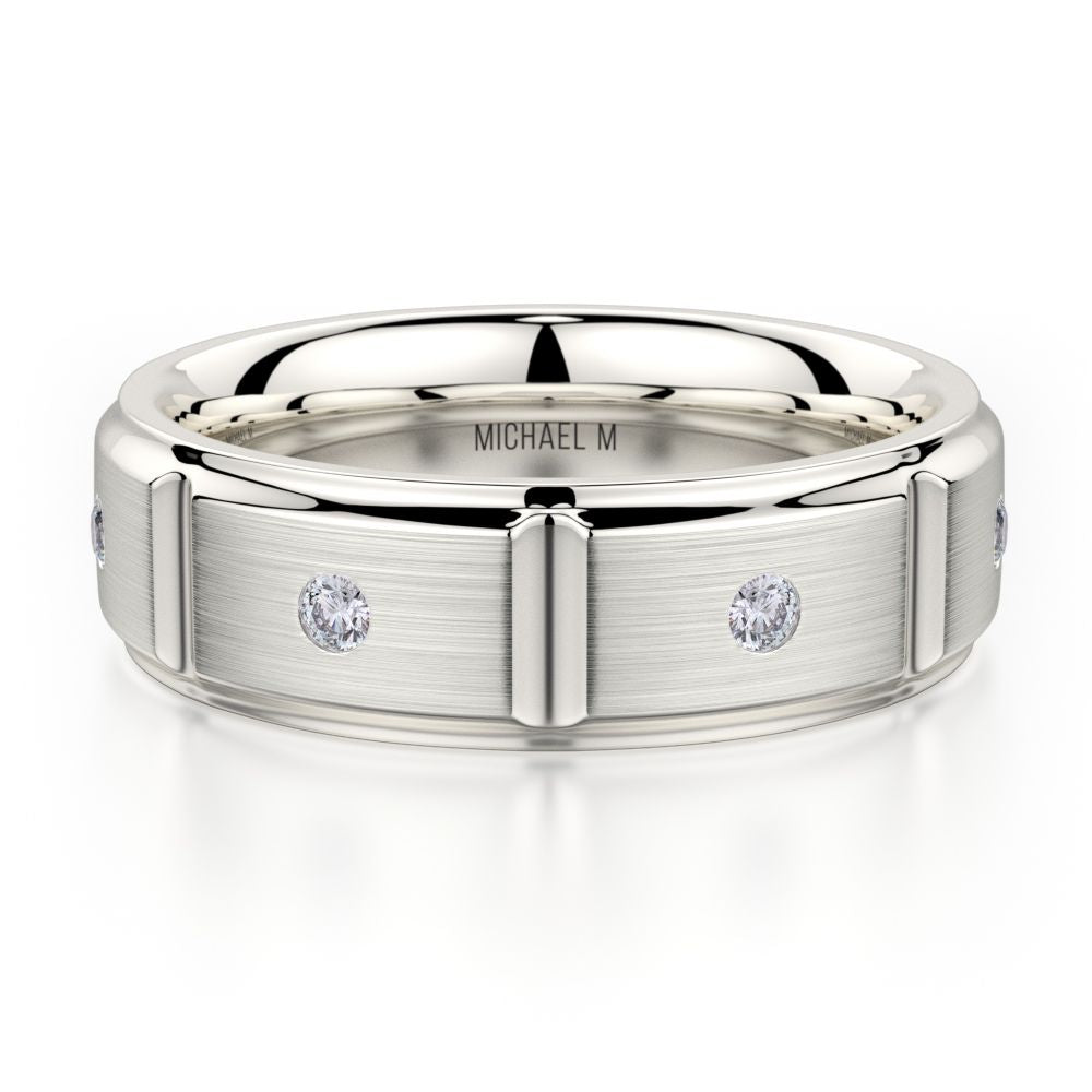 MICHAEL M 14K GTS BAND 0.13CTW MB107
