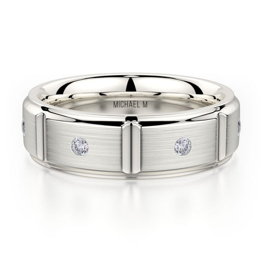 MICHAEL M 14K GTS BAND 0.13CTW MB107