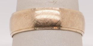 ESTATE 14K YG 6MM WEDDING BAND SIZE 9.5