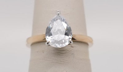 14KY SOLITAIRE SEMI MOUNT PEAR-2CT