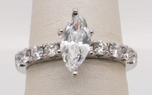 14K WG 0.50CTW SEMI MOUNT