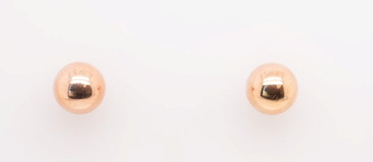 14K RG 7MM BALL STUD