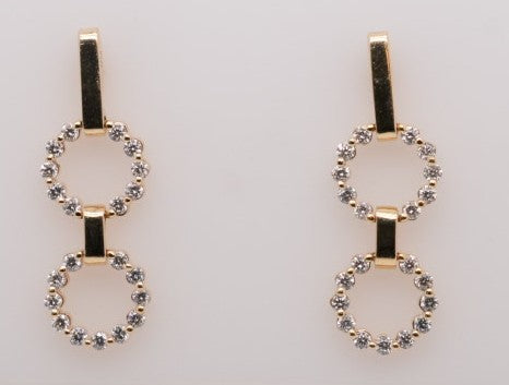 MICHAEL M 14KY FASHION EARRINGS 0.64CTW
