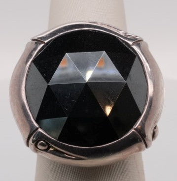 LADIES JOHN HARDY HEMATITE ROUND RING
