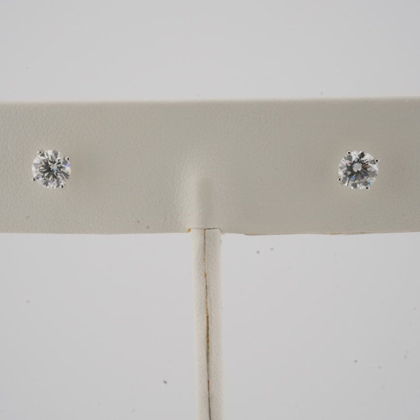1.00CTW ROUND DIAMOND STUDS SI/GH