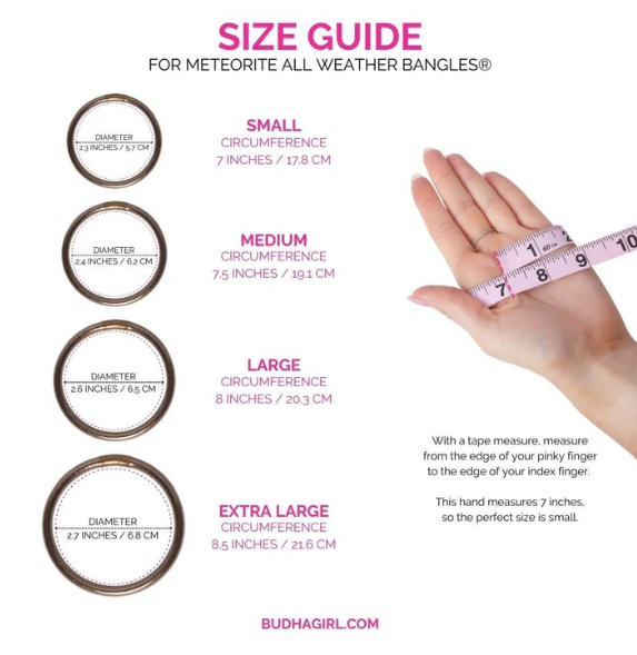 CHAMPAGNE ALL WEATHER BANGLES SM SET OF 6