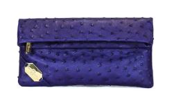 FOLD CLUTCH - OSTRICH