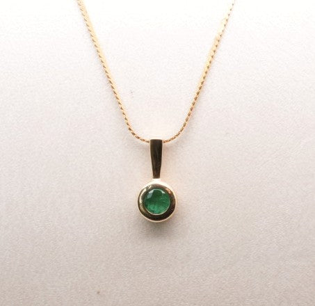 14KY FASHION PENDANT EMERALD