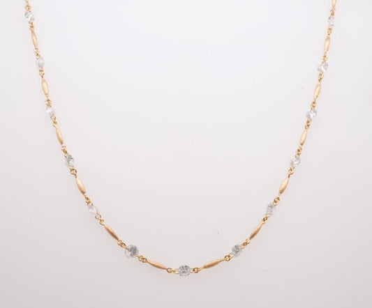 18K WG RUBY 2.59CTW AND DIAMOND 1.01CTW NECKLACE