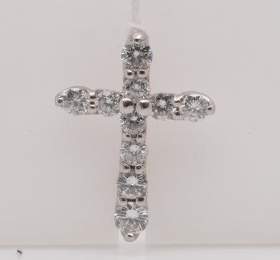 PLATINUM DIAMOND CROSS 1.50CTW