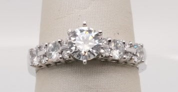 LDS CLJ 14KW SEMI  0.66CTW-.50