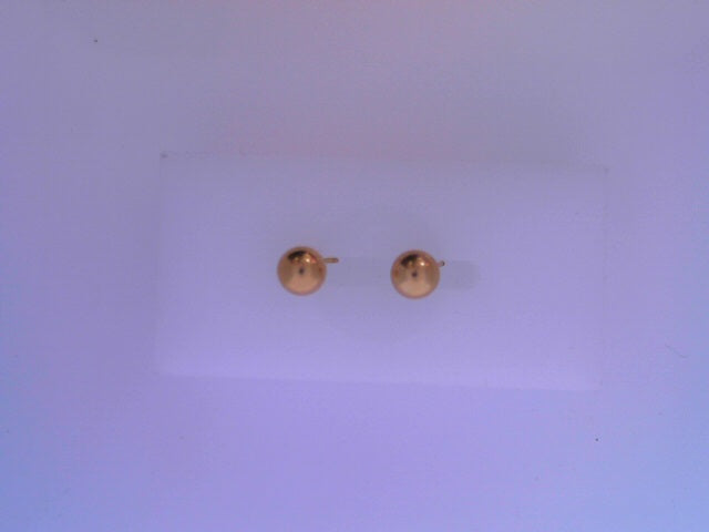 14K YG 5MM BALL EARRINGS