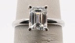 PLATINUM SOLITAIRE EMERALD 1.50CTW VS2/F GIA 6282360204