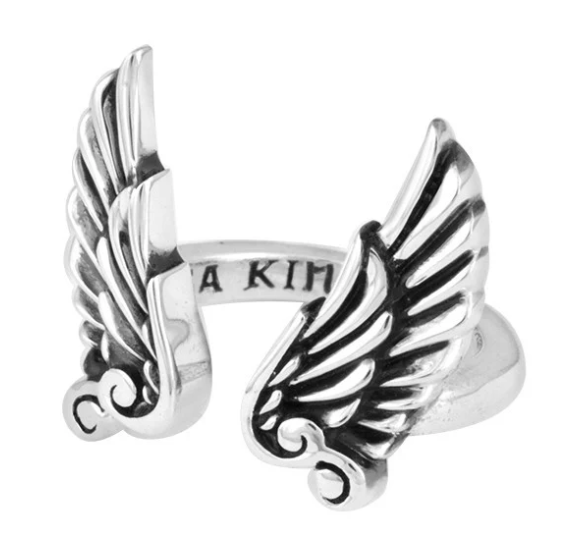 King Baby Ladies Open Ring with Wings