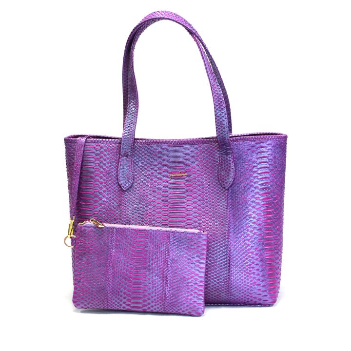 AMELIA TOTE - PYTHON PURPLE