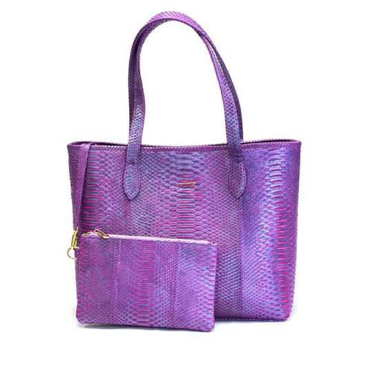 AMELIA TOTE - PYTHON PURPLE