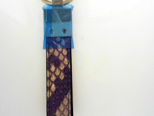 KEY HOLDER - PYTHON  PURPLE/WHITE MIX