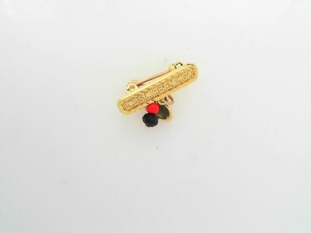 (SAMPLE ONLY) AZABACHE PIN 14K YG 9