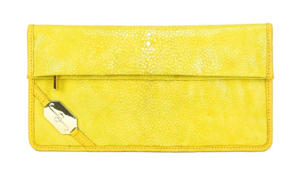 FOLD CLUTCH - STING RAY YELLOW