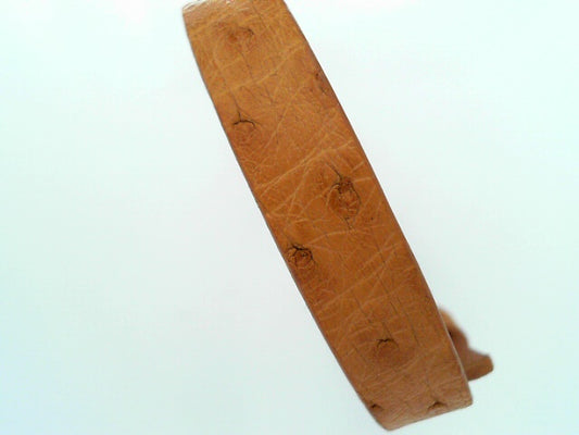 OSTRICH BRACELET LIGHT BROWN