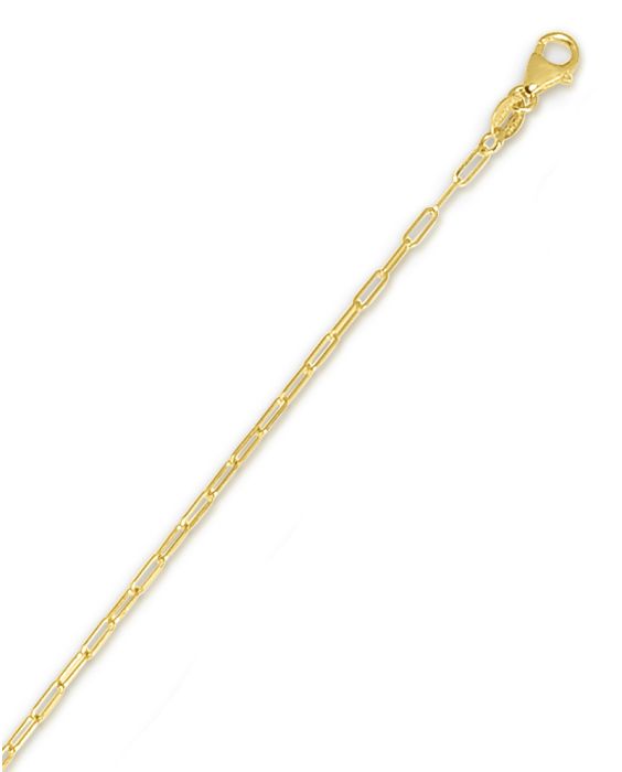 14KY 20" 1.5MM PAPERCLIP CHAIN