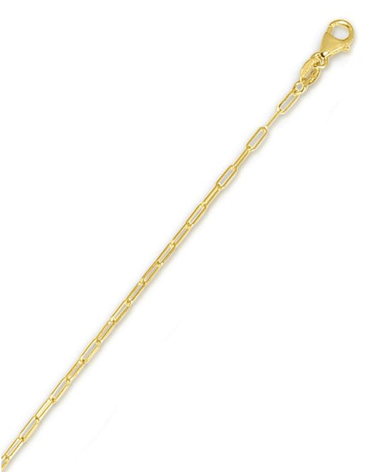 14KY 20" 1.5MM PAPERCLIP CHAIN