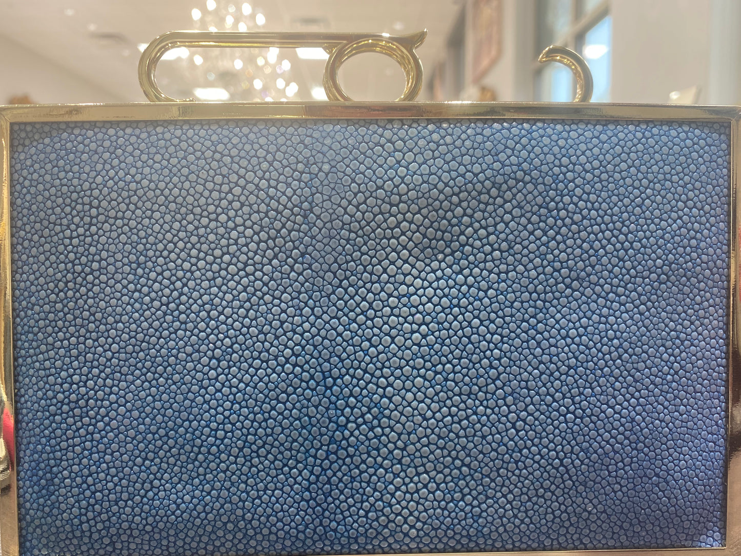 STINGRAY CLUTCH LIGHT BLUE